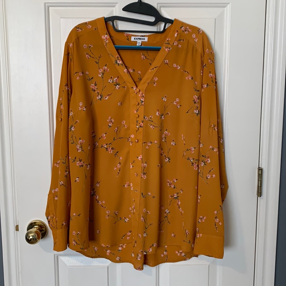 Mustard yellow blouse